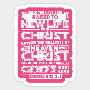 Colossians 3:1 Sticker